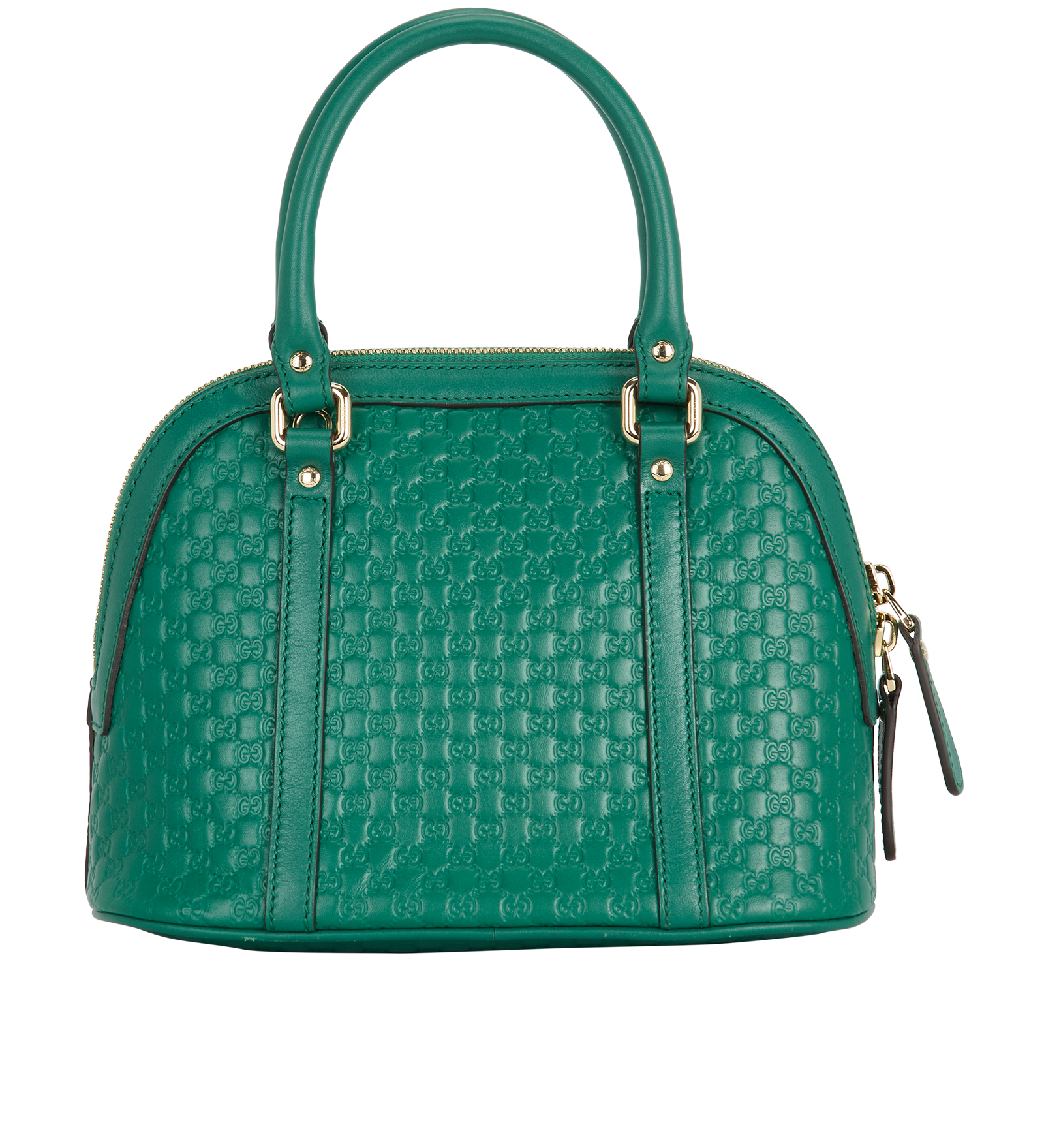 Mini Microguccissima Dome, &pound;850, Handbags, Green, Leather, Back view